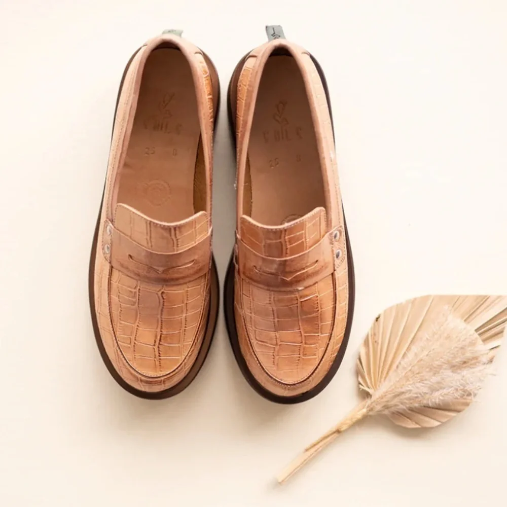 Shop Sols Maddie Chunky Platform Leather Loafer - 11